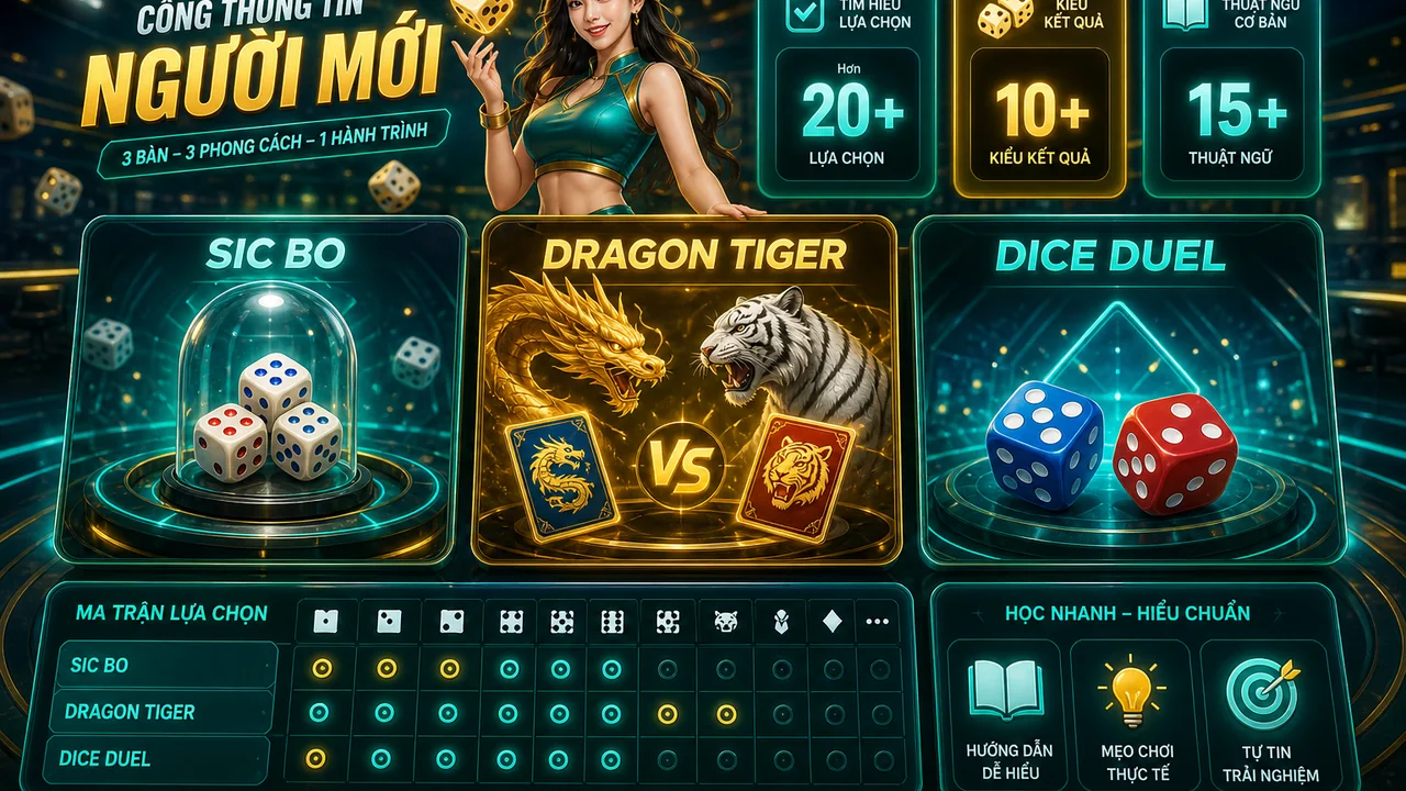 Chọn trò chơi xúc xắc dễ học: so sánh trò chơi xúc xắc vn88 theo từng bước