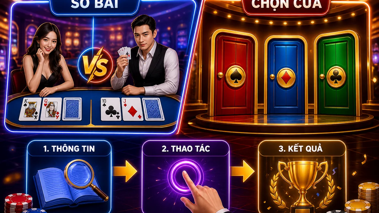 So Bài Hay Chọn Cửa? Giải Mã Khác Biệt Trong Trò Chơi vn88