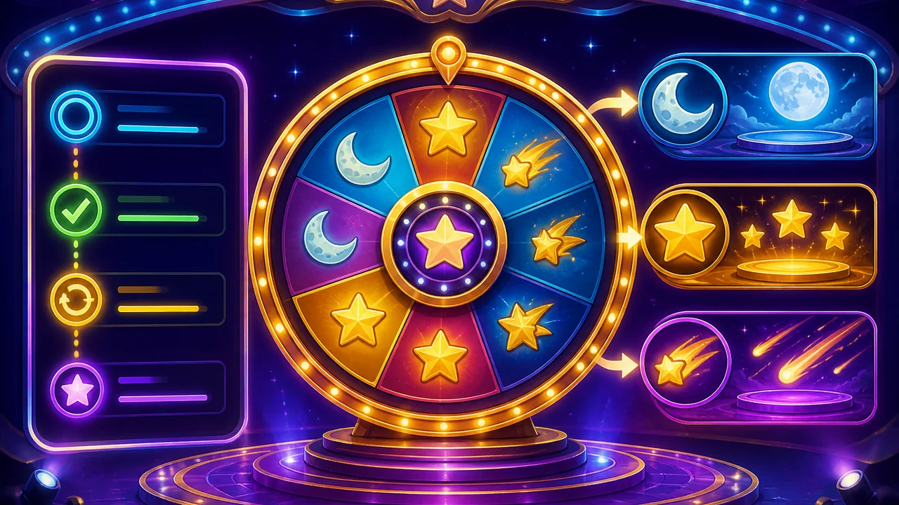 Đọc từng vòng chơi game show Vòng Quay Sao Đêm vn88 cho người mới